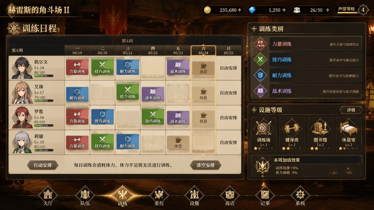 赫雷斯的角斗场Ⅱ 设施强化 详情图 6